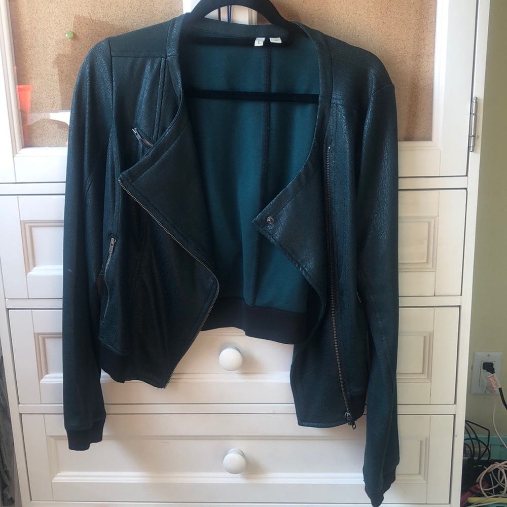 Green and black jacket